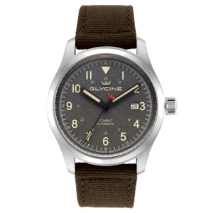 Glycine Men's Combat Field Automatic Grey Dial Watch $380 17 Glycine