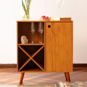 Ember Interiors Modern Bar Cabinet with Wine Rack $51.11 3 Ember Interiors