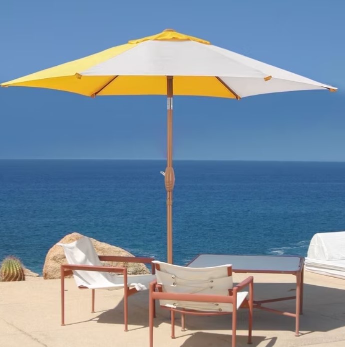 Ainfox 7.5ft Beach Round Market Patio Umbrella $19.85 3 Ainfox