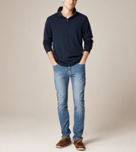 J.Crew Men's 770 Straight-Fit Stretch Jean in Medium Wash $31.99 19 J.Crew