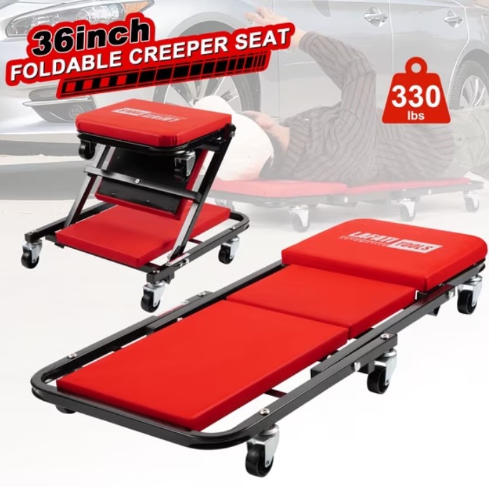 Lafati 36" 2-in-1 Foldable Creeper Seat (330lbs Capacity) $34.19 1 Lafati