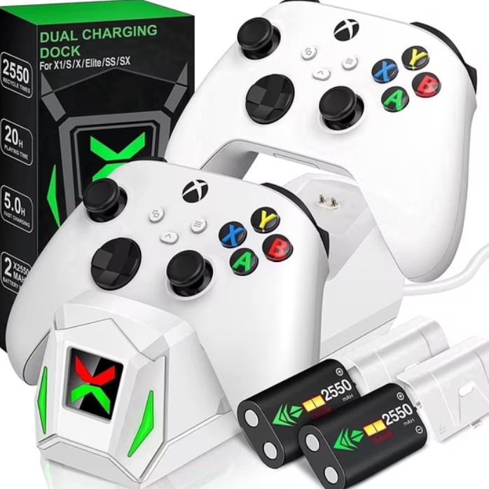 Beboncool Dual Xbox Controller Charger with 2x2550mAh Battery $17.99 13 Beboncool