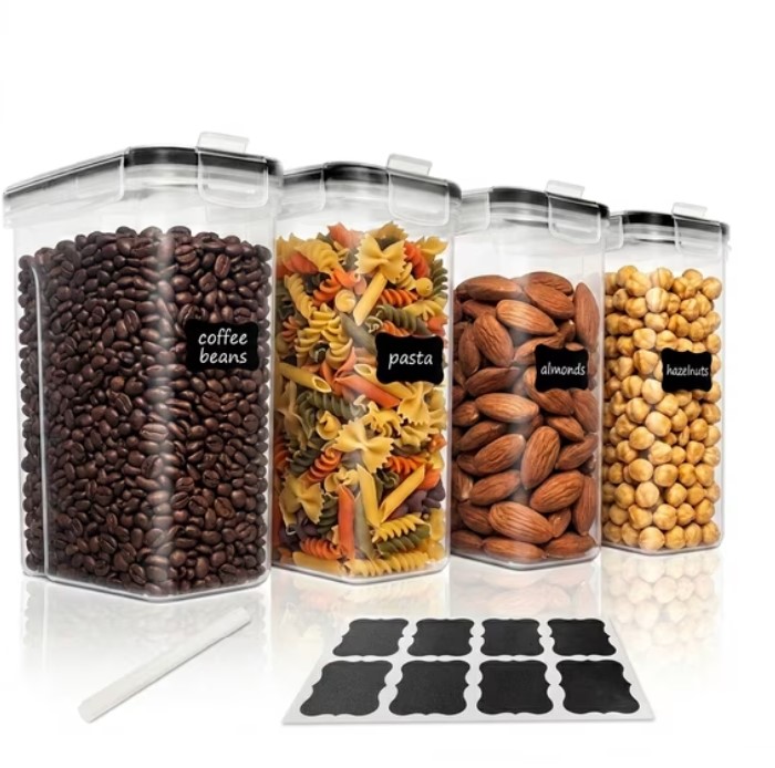 4-Piece NULAS 135oz Airtight Food Storage Containers with Lids $18.99 7 NULAS
