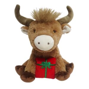 Vibrant Life 11" Holiday Highland Cow with Present Plush Dog Toy $2.39 19 Vibrant Life