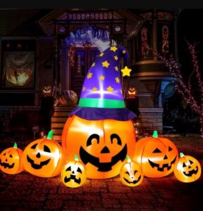 Yexmas 8.7ft Halloween Inflatables Pumpkins with LED Lights $34.99 9 Yexmas