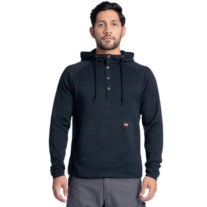 Wrangler Workwear Men's Sweater Fleece Mock Neck Hoodie $10.70 15 Wrangler