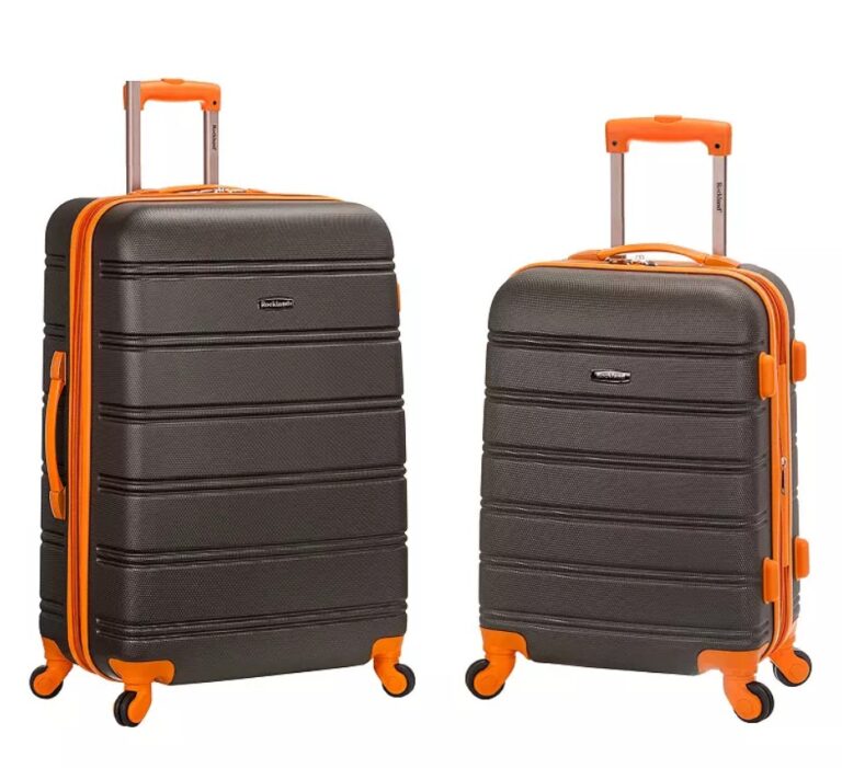 2-Piece Rockland Melbourne Hardside Expandable Luggage (20"/28") $49.99 5 Rockland