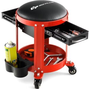 Goplus Rolling Creeper Seat with 2 Drawers $54.99 11 Goplus