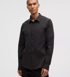 lululemon Men's New Venture Slim-Fit Long-Sleeve Shirt $69 3 lululemon