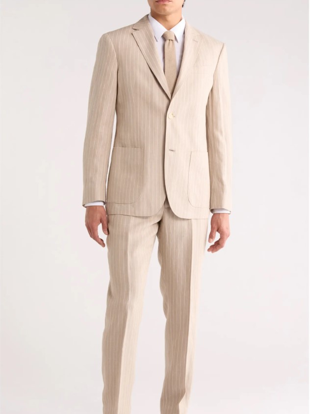 Nordstrom Rack Men's Pinstripe Linen Trim Fit Suit $97.48 3 Nordstrom Rack