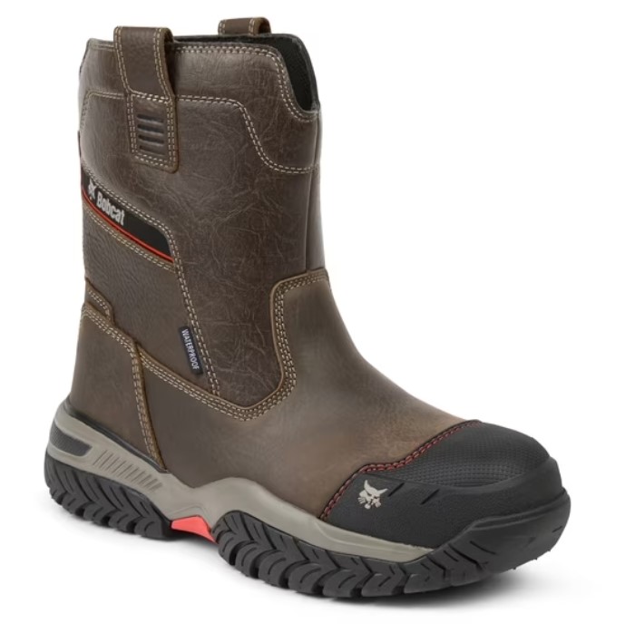 Bobcat Men’s Frontier Wellington Waterproof Pull-On Composite Toe Work Boot $76.99 15 Bobcat