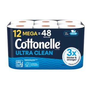 24-Count Cottonelle Ultra Clean/Comfort Strong Toilet Tissue $17.98 1 Cottonelle