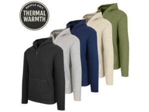 3-Pack Men's Waffle-Knit Thermal Henley Pullover Hoodie $19.99 1 Hoodie
