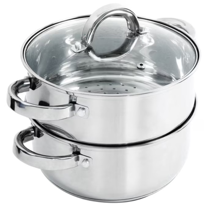 Oster Sangerfield 3qt Stackable Casserole Dutch Oven Pot w/ Steam Basket & Lid $16.99 7 Oster