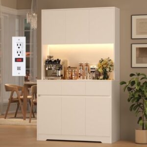 Homfa 70.9'' Tall Kitchen Pantry Cabinet with Charge Station & Led Light $169.99 1 Homfa